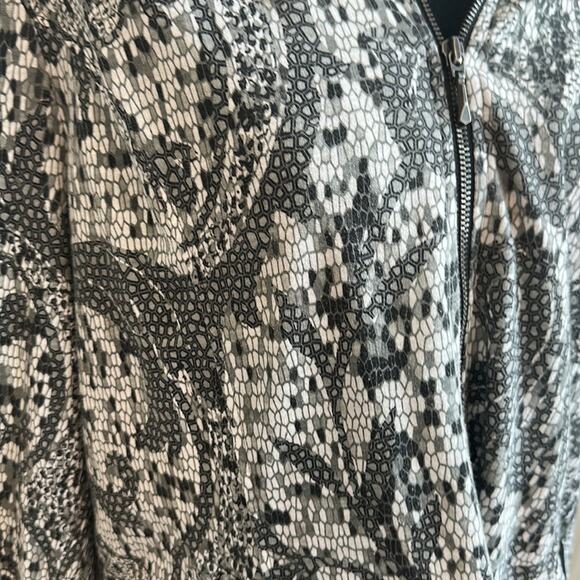 Chico's Weekends Athletic Zip-up  Abstract Jacket - Picture 2 of 6